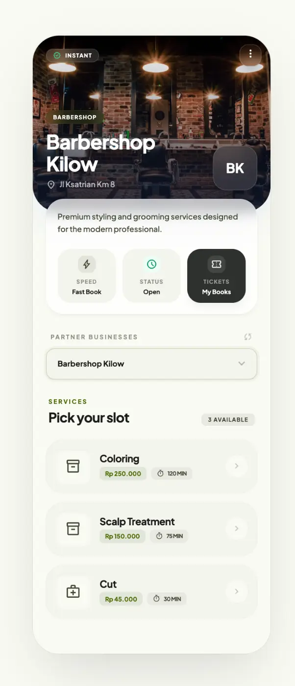 Mobile Booking Page1